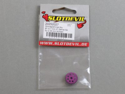 20252027 SlotDevil Schrägzahnrad 27 Zähne für 2,38 mm 15,7 mm Achsen lila