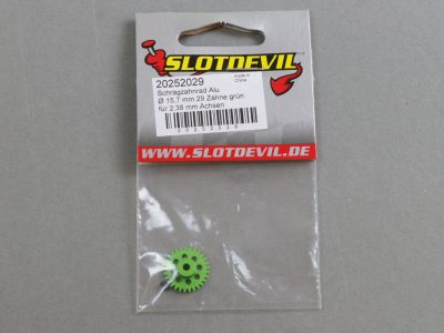 20252029 SlotDevil Schrägzahnrad 29 Zähne für 2,38 mm 15,7 mm Achsen grün