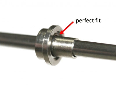 Achsdistanzen 3 mm für Slotcar Achsen mit 2,38 mm Durchmesser - SP062303 perfect fit
