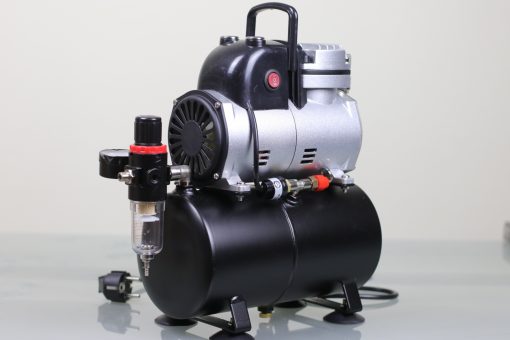 Airbrush Kompressor mit 3 Liter Druckbehälter und Ein-Aus-Dauer Schalter Hauptbild
