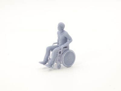 Autorennbahn Figur in 132 Rollstuhlfahrer