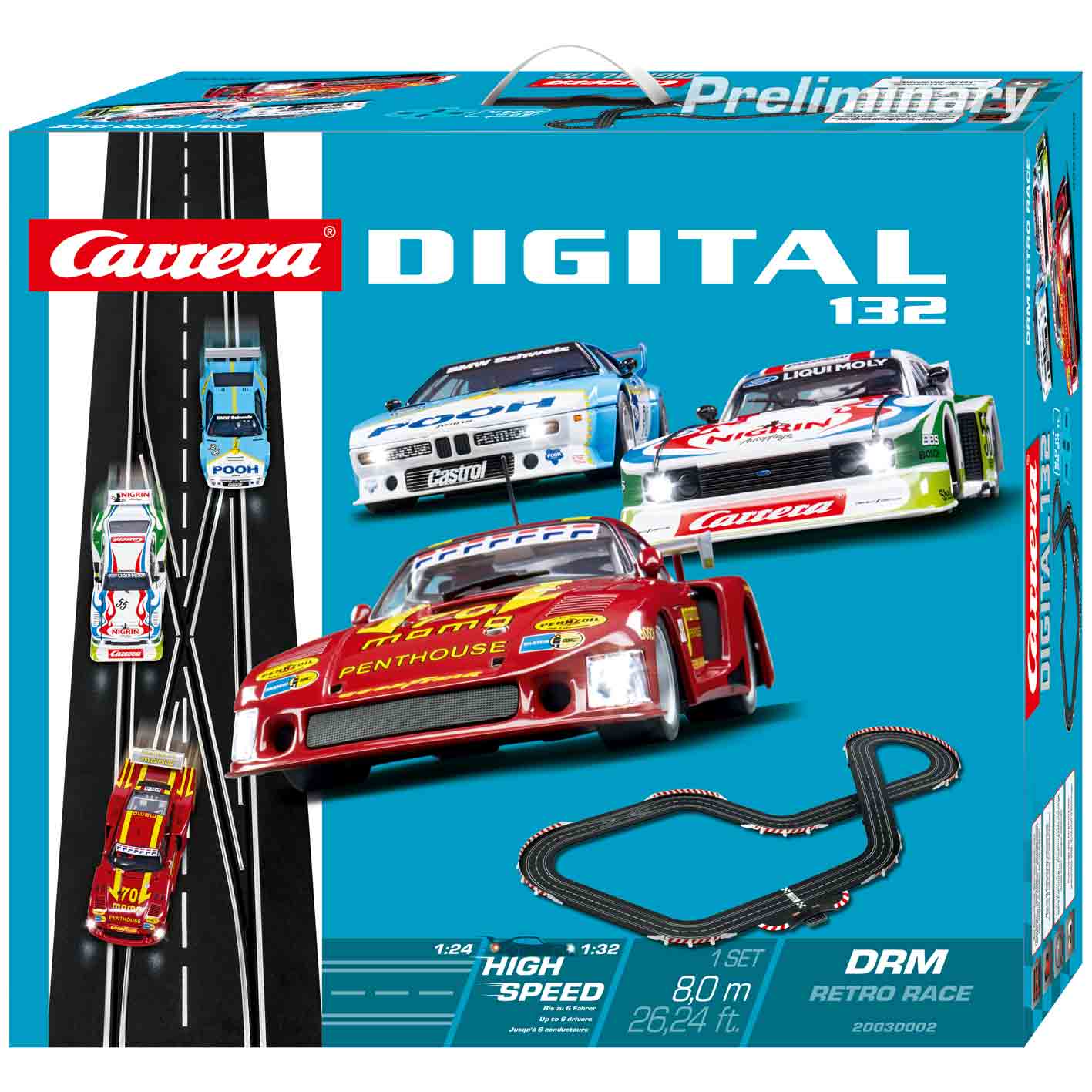 Carrera DIGITAL 132_DRM Retro Race_Verpackung