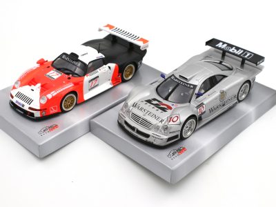 Das Revoslot GT1 Bundle Mercedes CLK und Porsche 911 GT1
