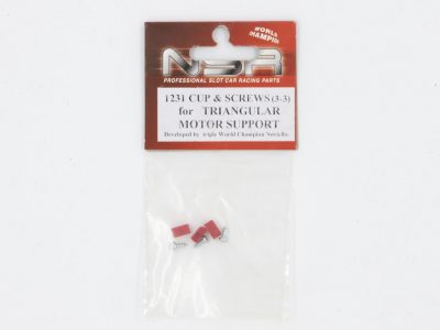 NSR Plastik Cups + Schrauben für Triangular Motor Mount #1231