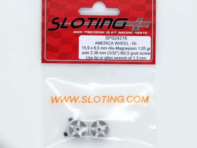 Slotcar Stegfelge 17,9 x 9,5 mm für 2,38 mm Slotcar-Achsen von Slotdevil 2008... 