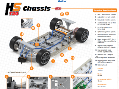 Scaleauto HS124 Chassis